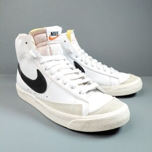 Nike Blazer Mid '77 Vintage Men’s Sneakers White Black BQ6806-100 Size 8.5